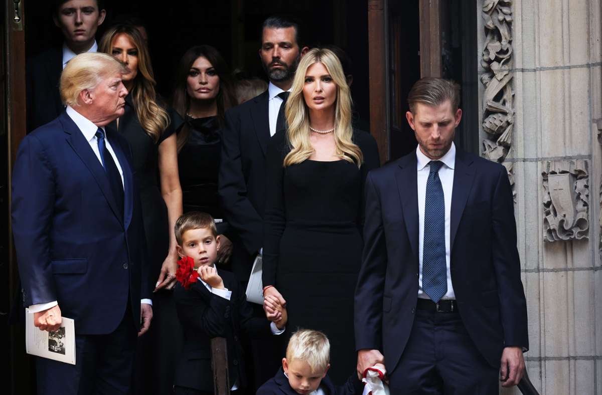 Trauerfeier für Ivana Trump: Die Trumps nehmen Abschied von ihrer Matriarchin