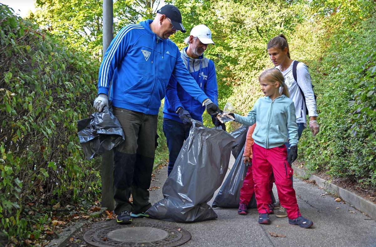 Plochinger Stadtputzete: Masken führen die Müll-Liste an