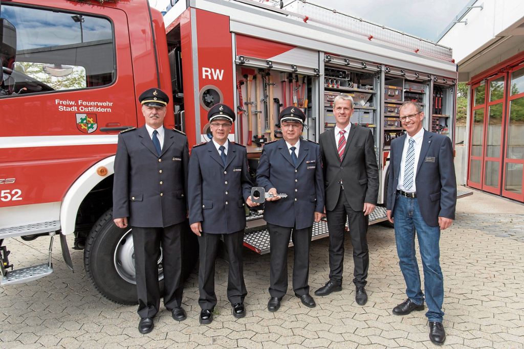 OSTFILDERN:  Neues Rüstfahrzeug für die Feuerwehr eingetroffen: „Ein fahrender Baumarkt“