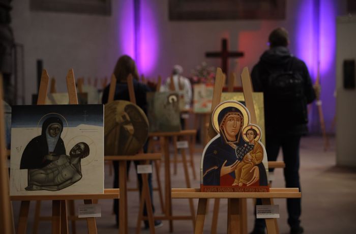 Katholikentag in Stuttgart: Ausstellung zeigt Ikonen ukrainischer Künstler