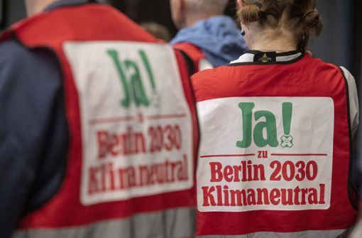 Zu wenige Ja-Stimmen: Der Volksentscheid für ehrgeizigere Klimaziele in Berlin ist gescheitert. Foto: dpa/Christophe Gateau