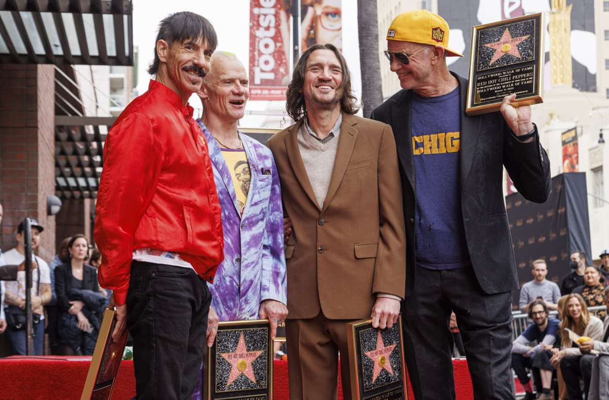 Red Hot Chili Peppers: US-Rocker auf „Walk of Fame“ gefeiert
