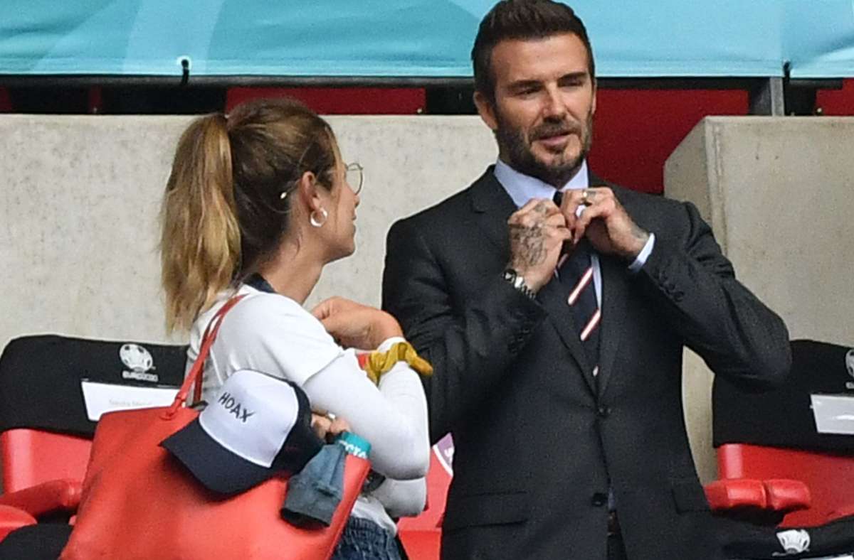 David Beckham in Wembley: David Beckham, der schicke Genießer