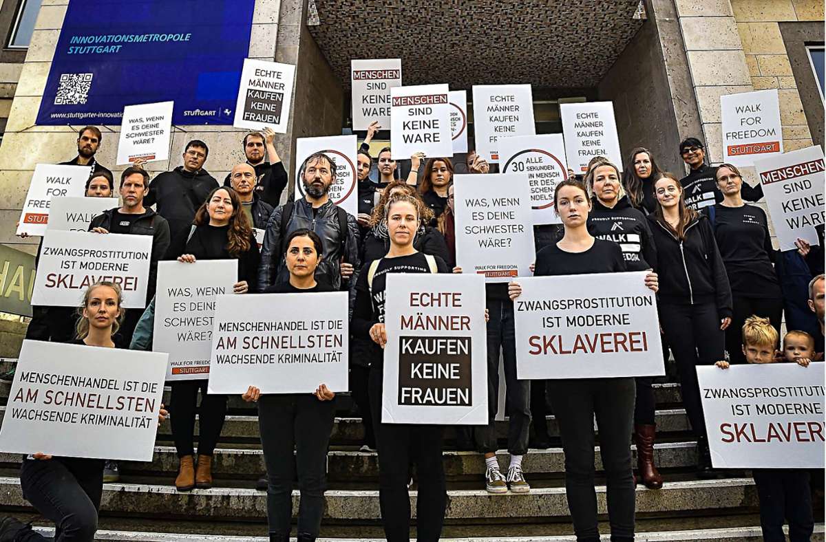 Walk for Freedom in Stuttgart: Protestmarsch gegen sexuelle Ausbeutung