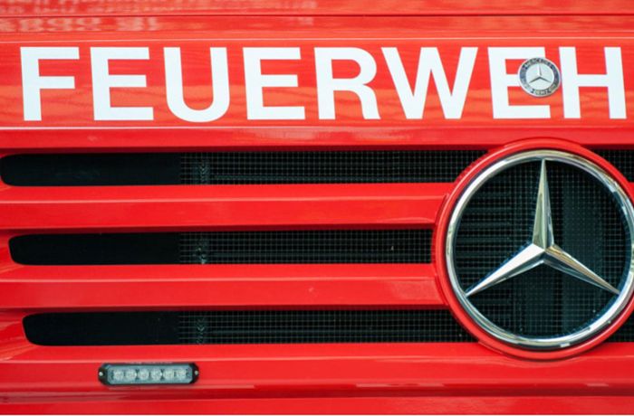 Autobrand bei Herrenberg: Kleinwagen  auf der A81 in Flammen