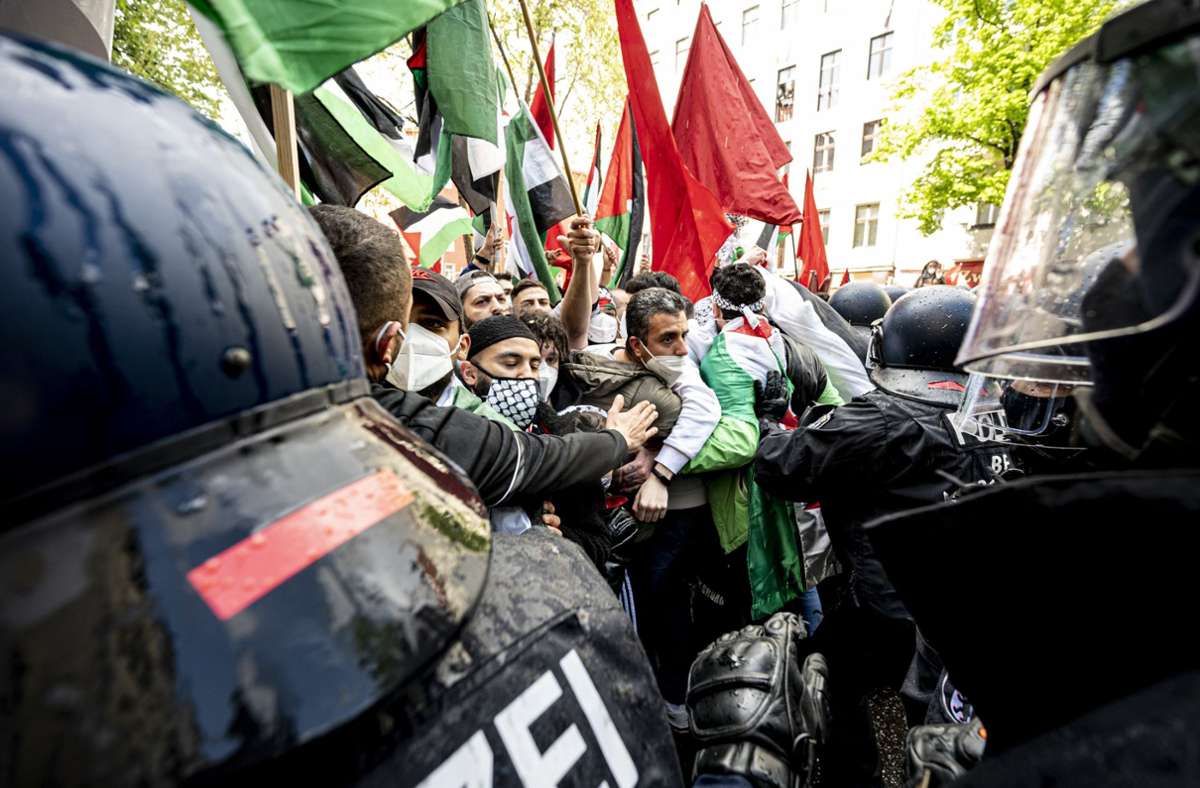 Berlin: Polizei verfolgt antisemitische Parolen bei Demonstration