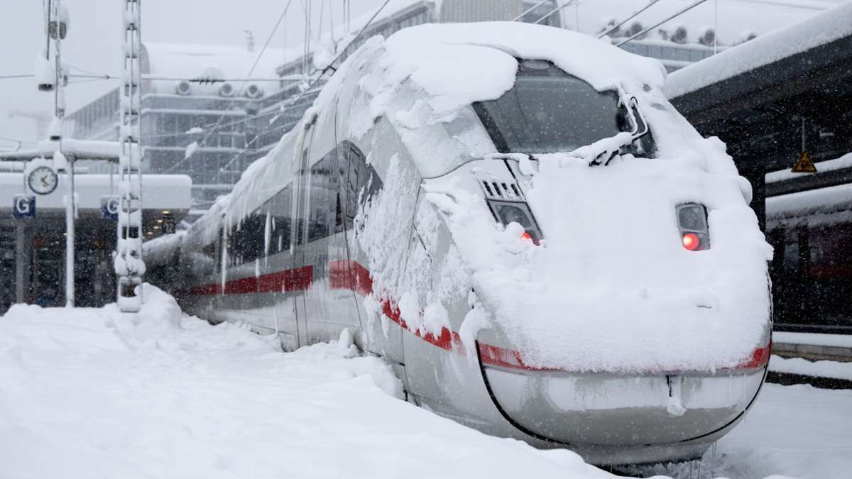 Winterliches Wetter: ICE-Verbindungen zwischen Stuttgart und Paris fallen aus