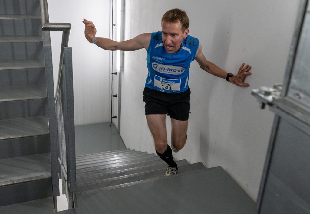 Hunderte Sportler nehmen am Treppenhauslauf in Rottweil teil