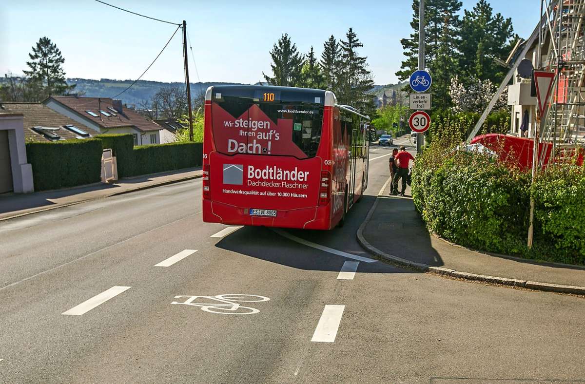 Verkehr in Esslingen: Busspuren in der Wielandstraße bleiben