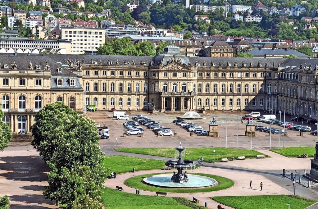 Neues Schloss in Stuttgart: Warum auf dem Ehrenhof Autos parken