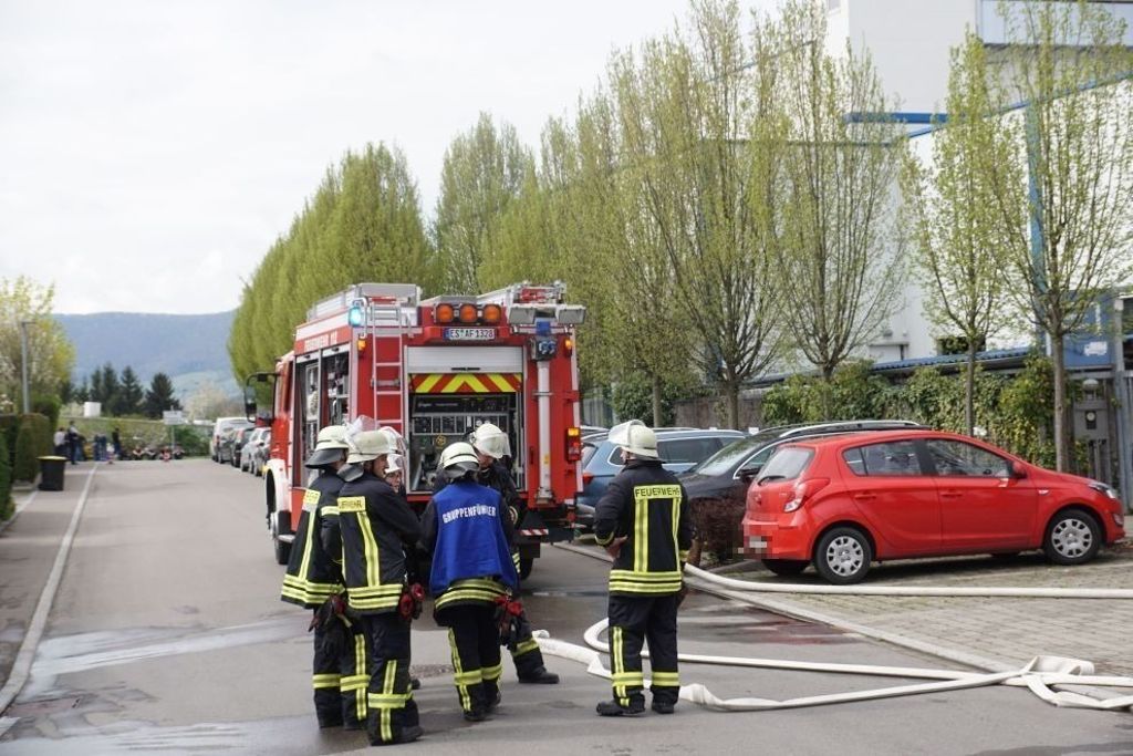 Brand in einer Firma in Weilheim