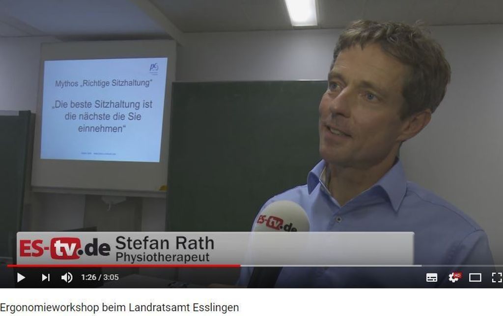 ES-TV beim AOK-Ergonomieworkshop im Landratsamt Esslingen