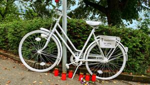 Drei Radfahrer in 2021 im Verkehr der Stadt verstorben