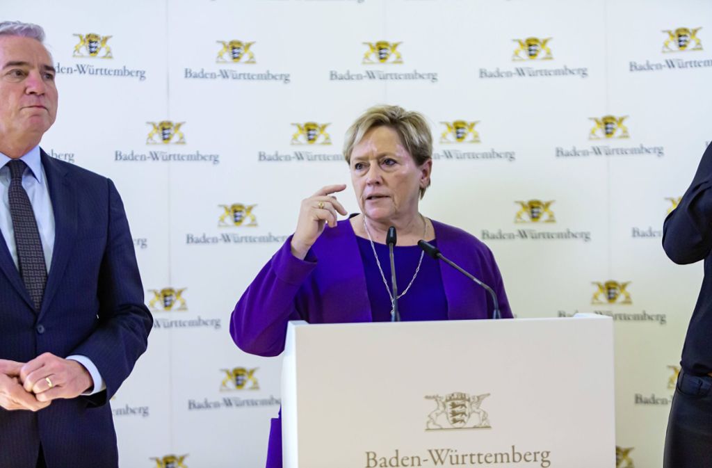 Baden-Württembergs Kultusministerin: Susanne Eisenmann rechnet mit langen Corona-Folgen für Schulen