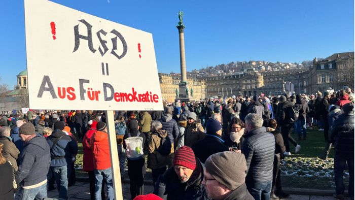 So bunt war die Anti-AfD-Demo in Stuttgart