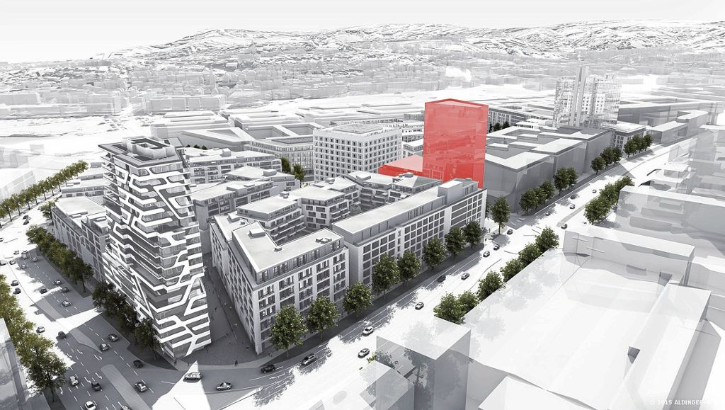 Strabag Real Estate erwirbt Baufeld 5 im Europaviertel - 60 Meter hohes Gebäude für Büros und Hotel: 2017 Baustart für den „Turm am Mailänder Platz“