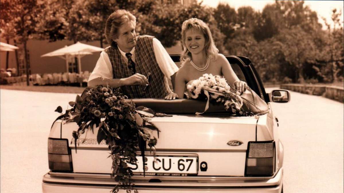 Claudia und Stephan Blötscher bei ihrer Hochzeit im Jahr 1995. Foto: privat