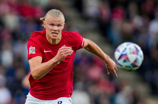Der norwegische Nationalspieler Erling Haaland wechselt in die Premier League. Foto: AFP/JAVAD PARSA