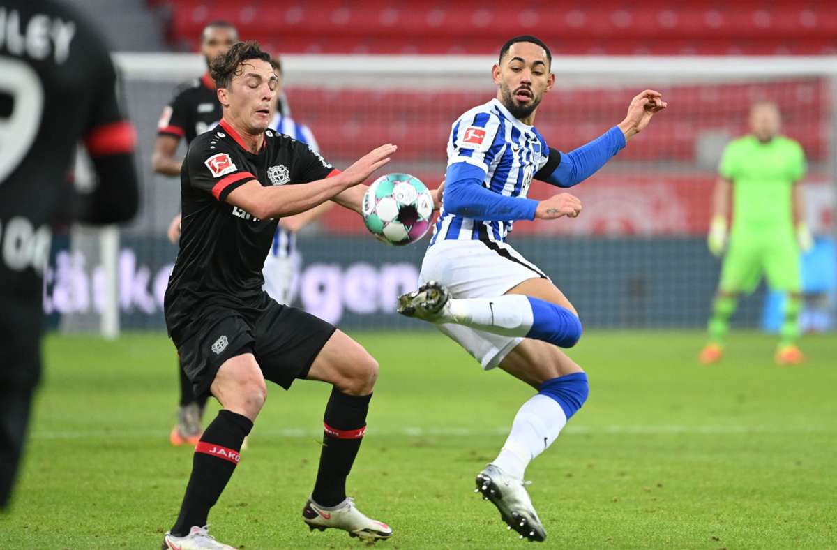 0:0 gegen Hertha BSC: Bayer Leverkusen verpasst Sprung auf Platz zwei