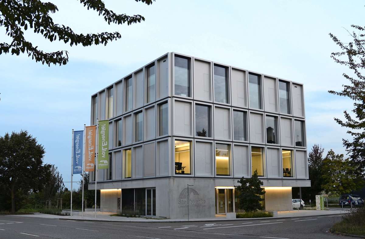Die Stadtwerke Leinfelden-Echterdingen gehen mit ihrem energieeffizienten neuen Gebäude mit gutem Vorbild voran. Foto: /Philipp Braitinger