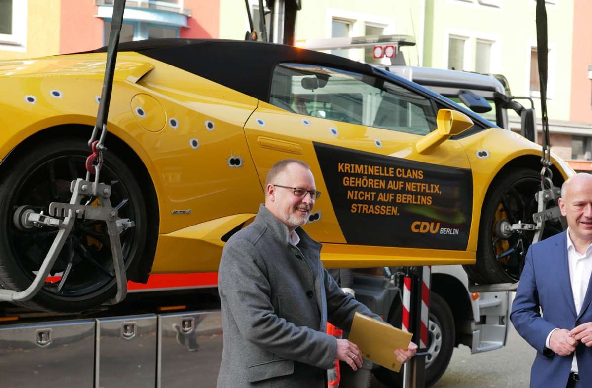 Berliner Polizei greift ein: CDU-Aktion mit gemietetem Lamborghini geht nach hinten los