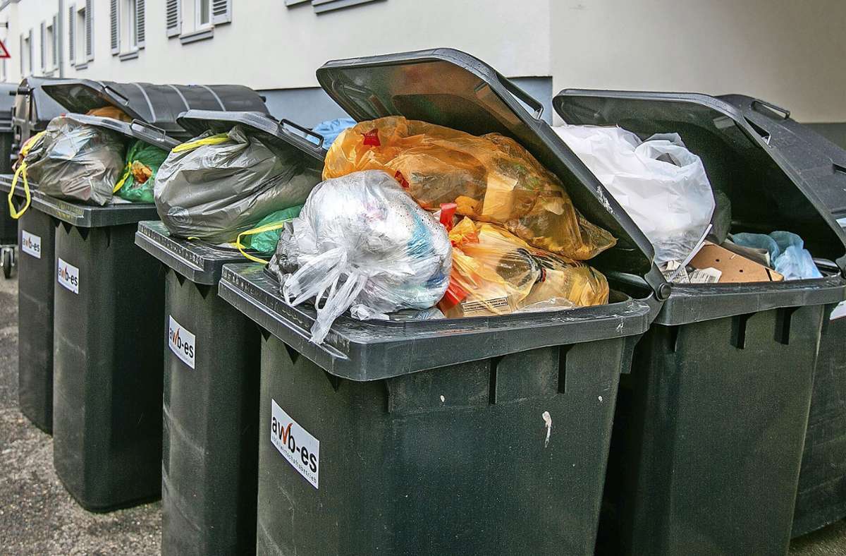 Abfallbilanz im Landkreis Esslingen: So viel Müll fällt pro Einwohner an