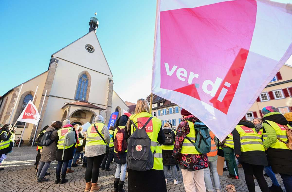 Baden-Württemberg: Verdi weitet Warnstreiks im öffentlichen Dienst aus