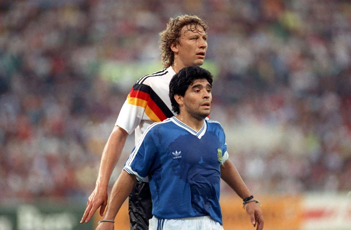 Zum 60. Geburtstag von Diego Maradona: Wie Guido Buchwald sich an das epische Duell bei der WM 1990 erinnert