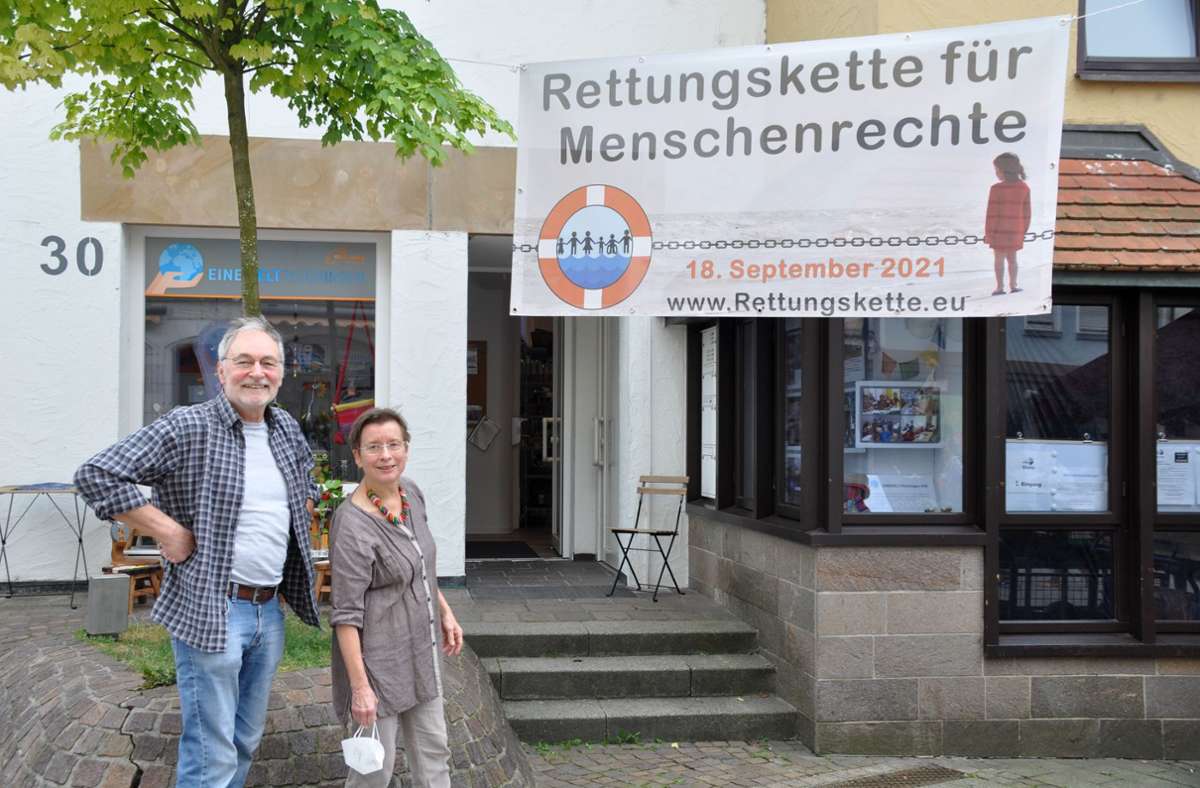 Menschenkette im Kreis Esslingen: Nicht die Lücke zählt, sondern die Absicht