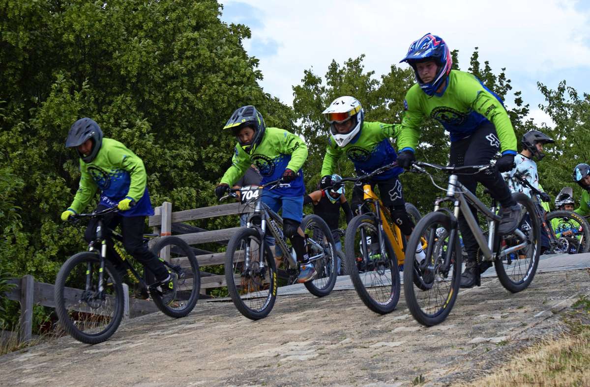 Bikepark Berkheim: Hier sind beim Mountainbiken auch Ellenbogen gefragt