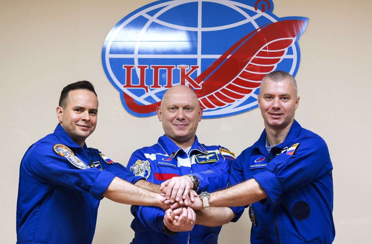 Im Schatten des Ukraine-Krieges: Drei Kosmonauten fliegen zur ISS
