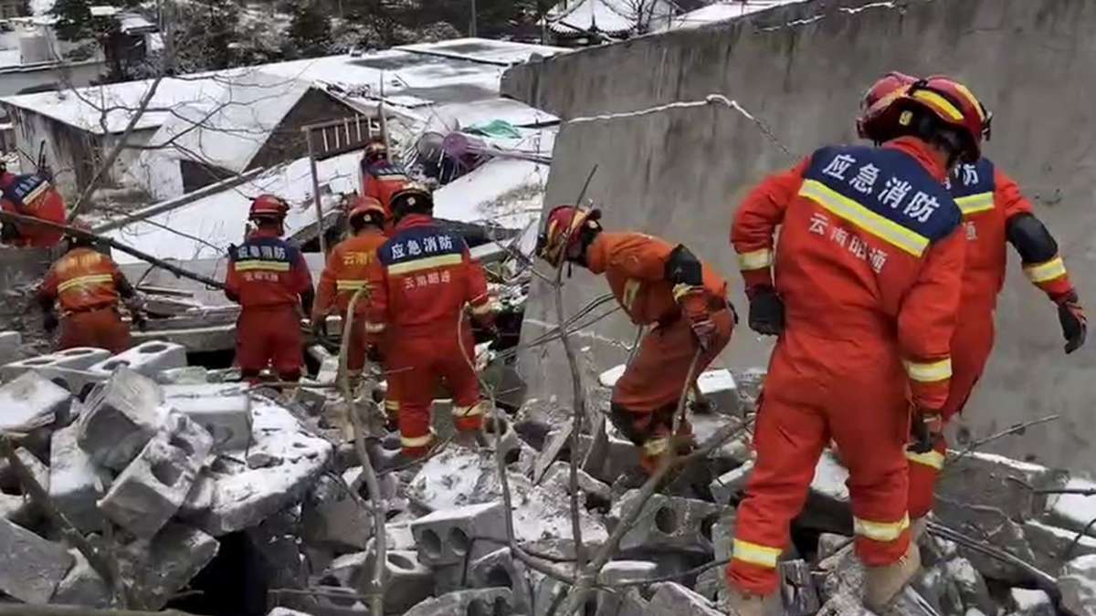 China: Mindestens 47 Verschüttete bei Erdrutsch