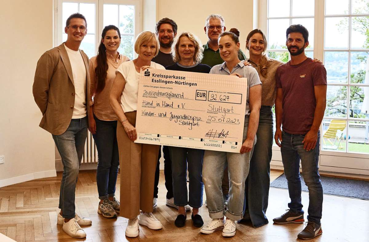 Hand-in-Hand-Spendenlauf Leinfelden: Rekordspende für das Kinderhospiz Stuttgart