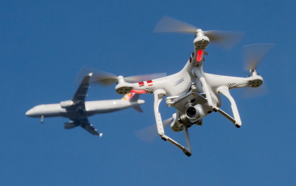 Mehr Drohnen über Flughäfen