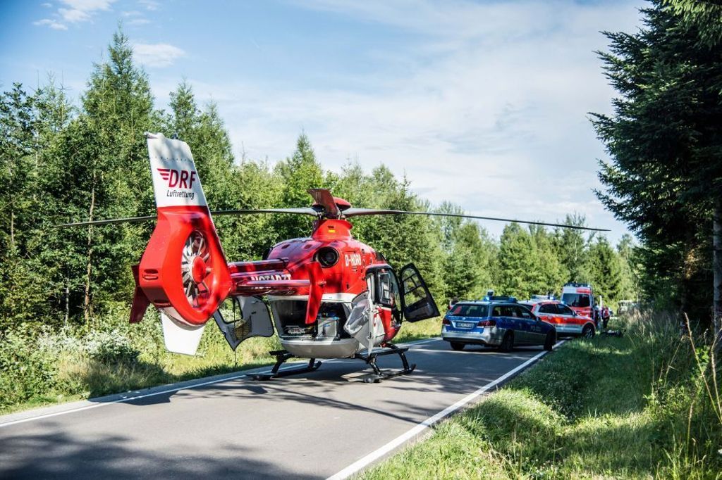 07.07.2017 Ein Motorradfahrer hat sich bei einem Sturz in Lichtenwald schwer verletzt