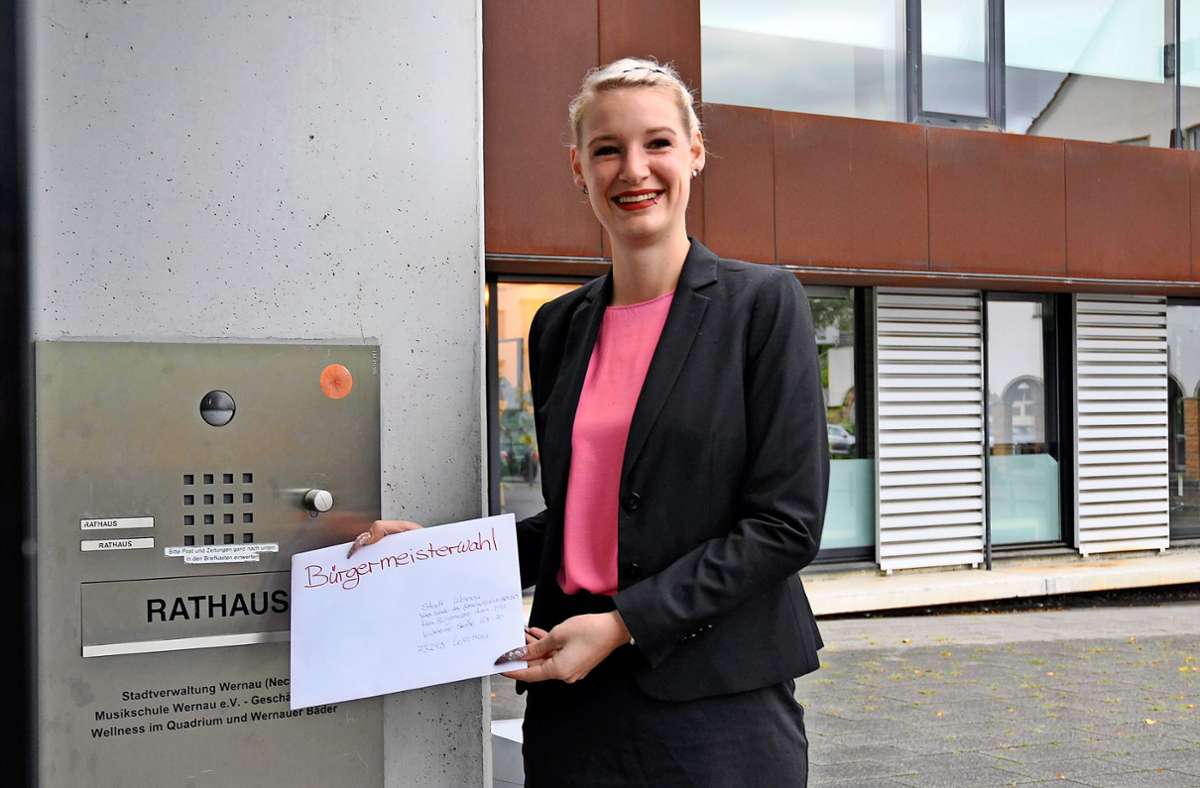 Christiane Krieger will Bürgermeisterin werden: Die erste Kandidatin für Wernau zeigt sich