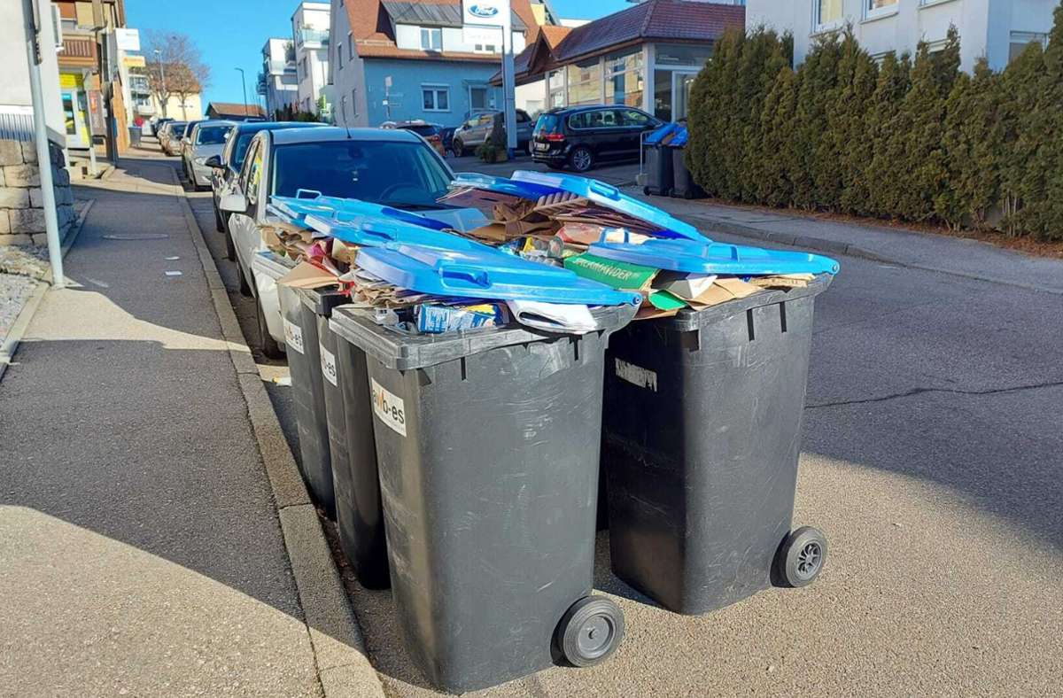 Abfall auf den Fildern: Bei der Müllabfuhr herrscht pures Chaos