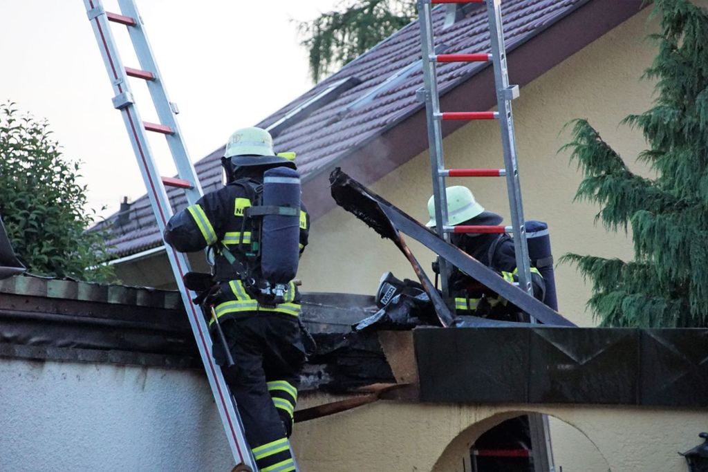 Garagenbrand in Neckartailfingen wird schnell gelöscht
