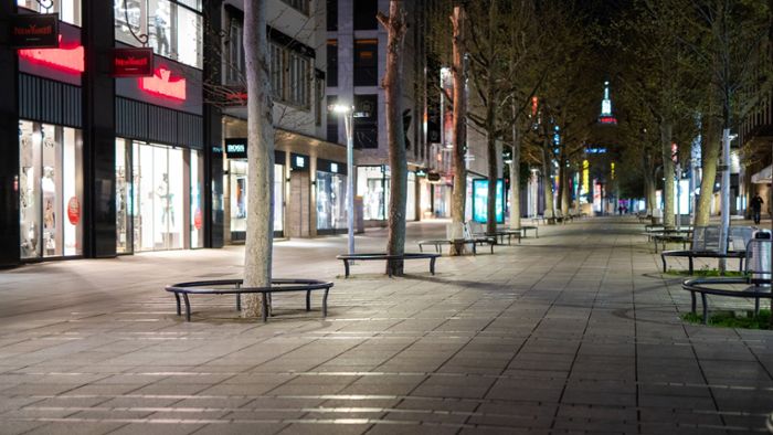 Stuttgarts Straßen sind wie leer gefegt – Bilder einer Geisterstadt
