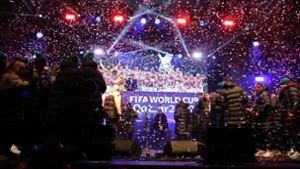 So haben Borna Sosa und seine Kroaten WM-Platz drei in Zagreb gefeiert