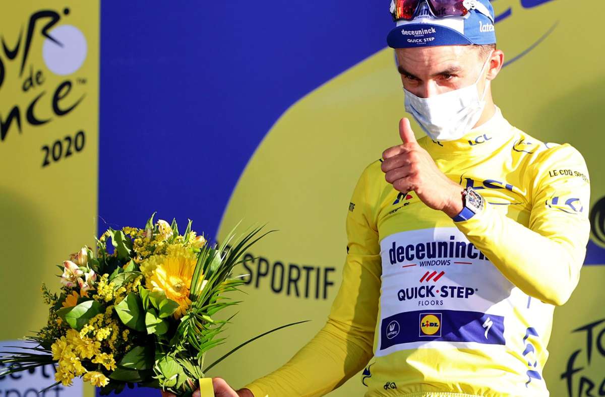 Julian Alaphilippe kann diesmal nicht ins Rennen um das Gelbe Trikot eingreifen – weitere Stars, die bei der Tour de France 2022 fehlen, finden Sie in unserer Bildergalerie. Foto: dpa