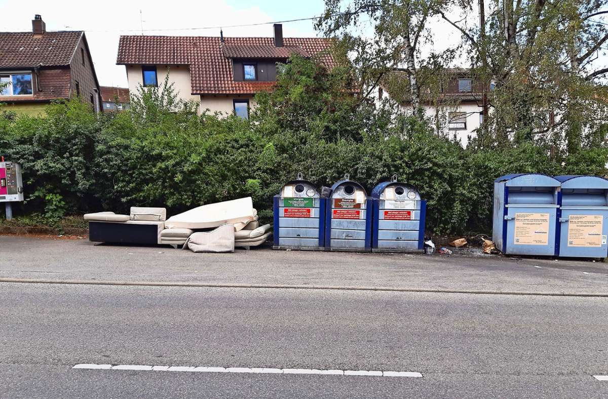 Abfallprobleme in Esslingen: Sperrmüll wird häufig illegal entsorgt