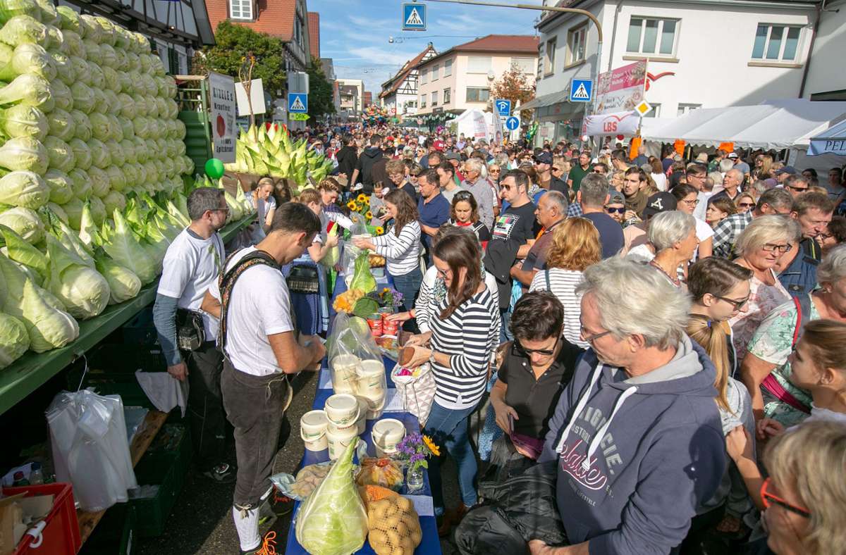 Leinfelden-Echterdingen: Das Krautfest wird zweigleisig geplant