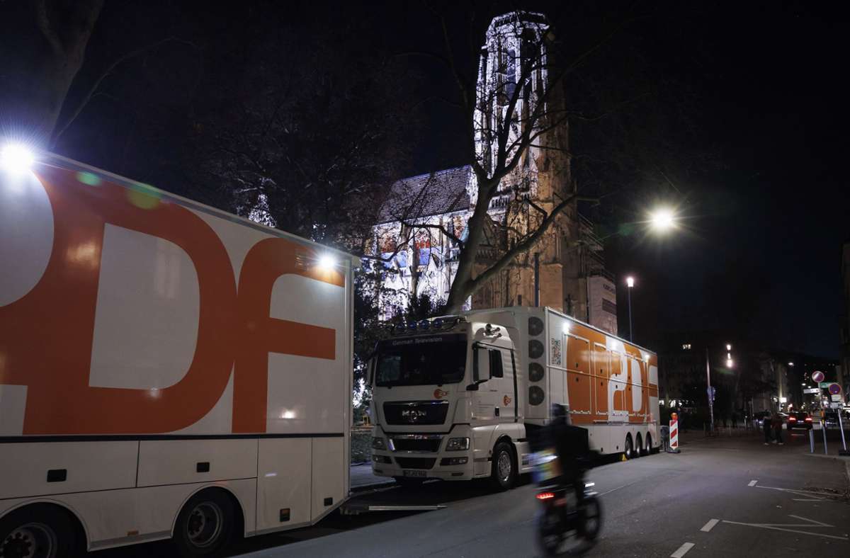 Anfang der Woche war Generalprobe für die  ZDF-Christvesper aus der Johanneskirche.