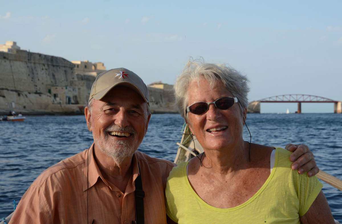Das Globetrotter-Ehepaar Henkel hat natürlich nicht nur Afrika bereist. Hier sind sie während eines Malta-Trips zu sehen.