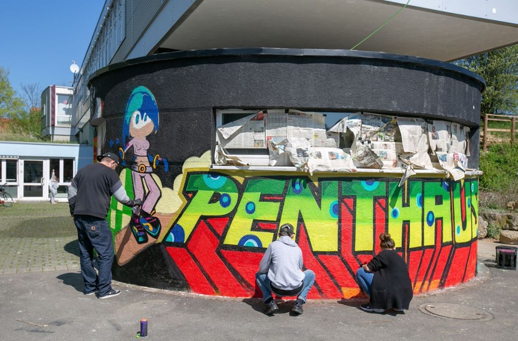 Graffiti-Workshop des Penthaus: Graffiti-Workshop in den Ferien