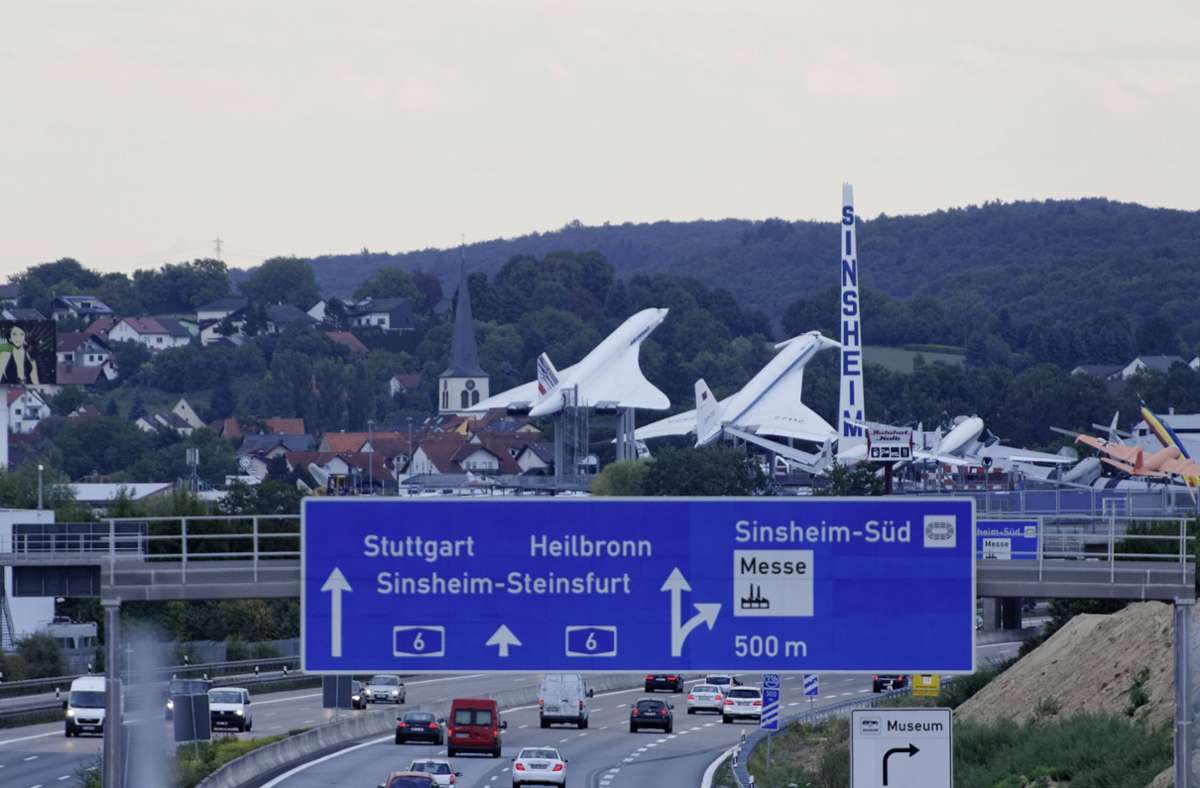 Wegen Bauarbeiten: Vollsperrung der Autobahn 6 bei Sinsheim