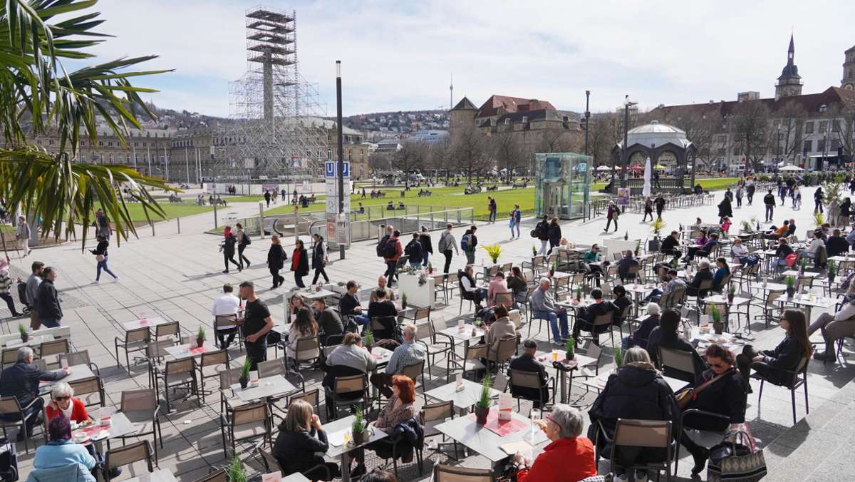 Wetter in Stuttgart und Region: Stuttgart genießt die Frühlingstemperaturen