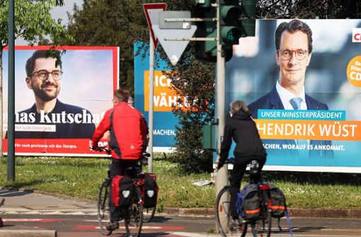 Wahlkampfendphase in Nordrhein-Westfalen – sowohl Thomas Kutschaty (SPD) wie auch Hendrik Wüst (CDU) könnten die nächste Regierung anführen. Foto: dpa/Oliver Berg