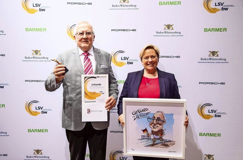 Kult-Wasserballtrainer vom SSV Esslingen ausgezeichnet: Gerhard Dierolf für Lebenswerk geehrt